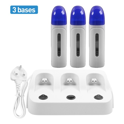 Depilatory roll wax heater - on,